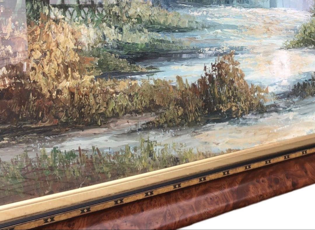 真作』サルトリ・マリア・ルイサ 風景画 /油絵 油彩画 絵画 イタリア作家