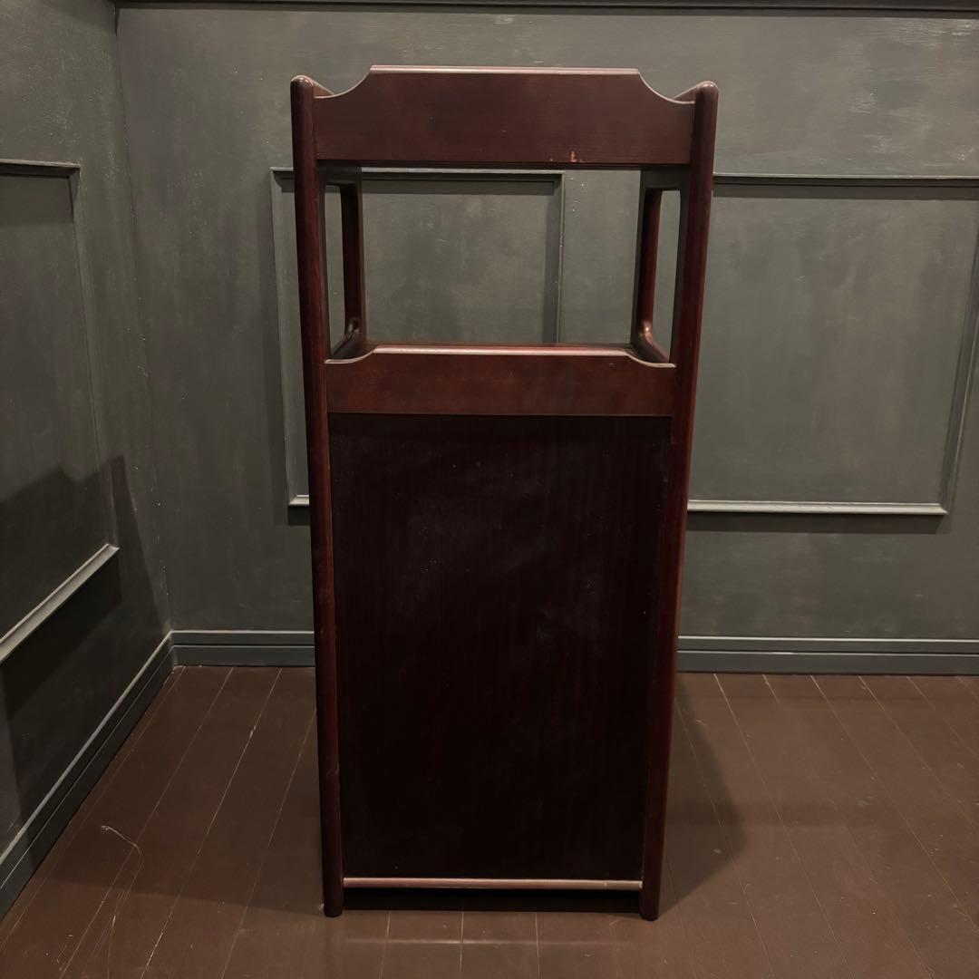 カリモク グランドコロニアル サイドテーブル 電話台 花台 木製 籐編み