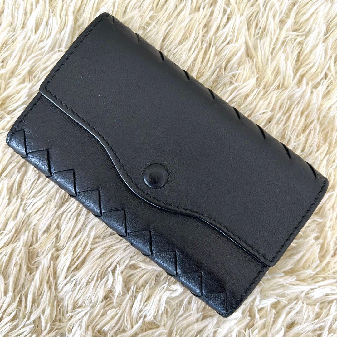 ✨極美品付属品あり✨ボッテガキーケース6連イントレチャートブラック