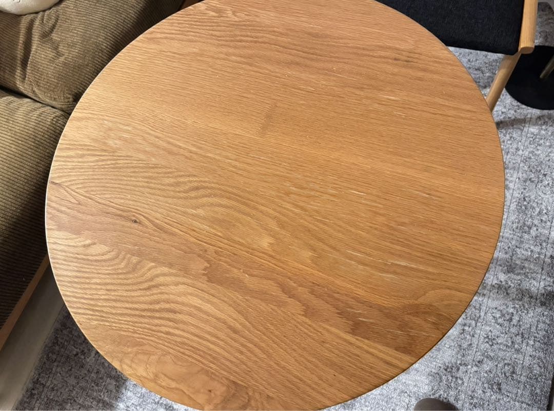 カフェテーブル WIRY/NA 円形 ナチュラル