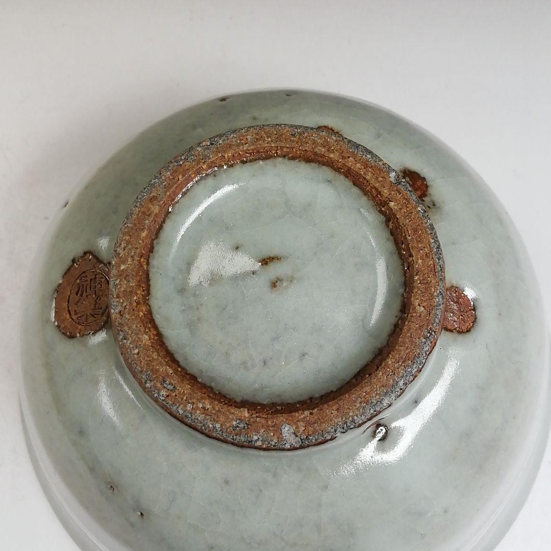 T848 茶碗 『白釉 茶碗』『神楽の窯 奥田康博 作』 共箱 抹茶碗 茶道具