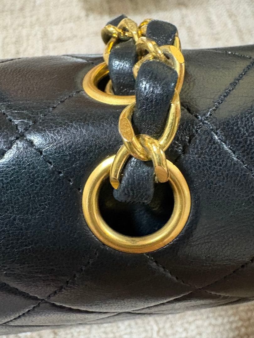 シャネル CHANEL ショルダーバッグ マトラッセ 25 Wチェーン