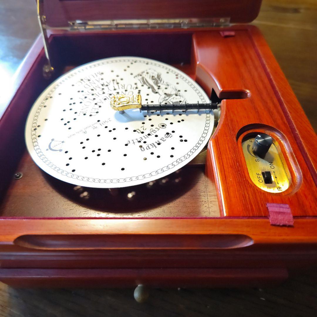 [ジャング品] 木製のディスクオルゴールディスク 5枚付き