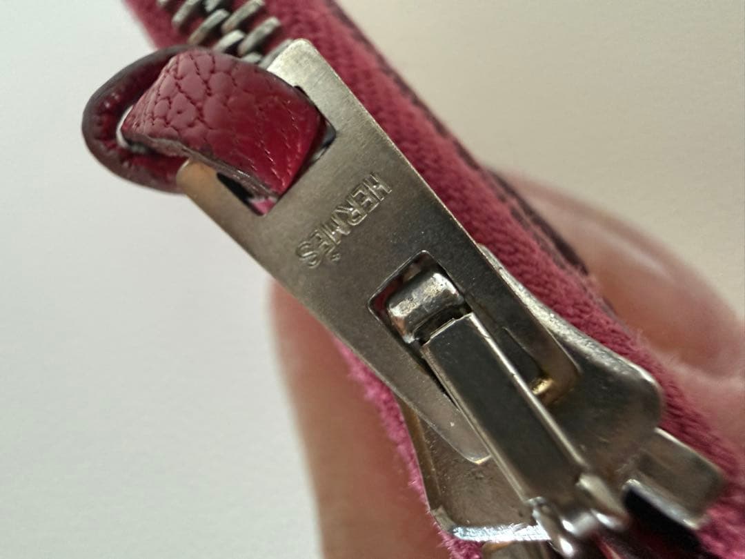 HERMES エルメス レザー フラグメントケース ケース ボルドー系