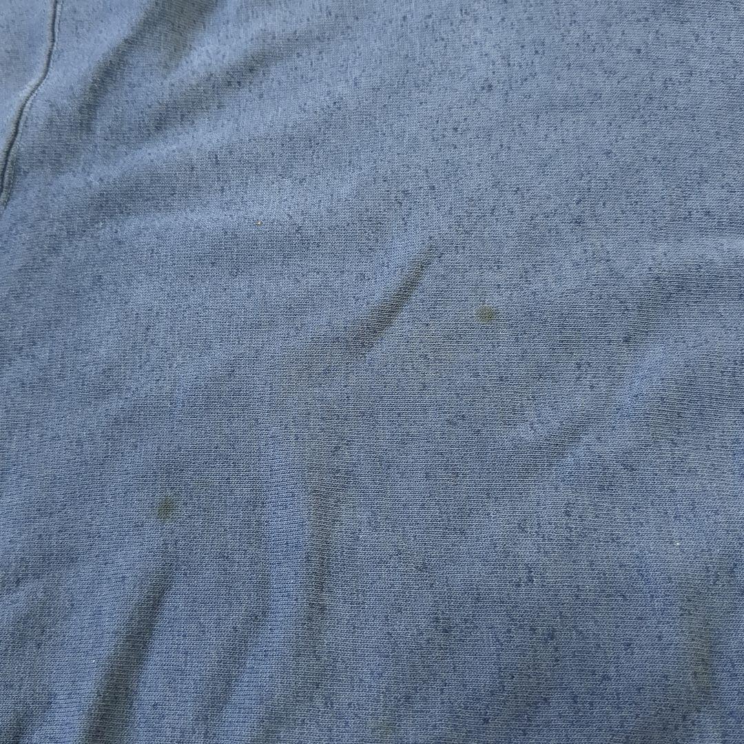 【80s トリコタグ】袖目無しリバースウィーブパーカー スウェット ネイビー L