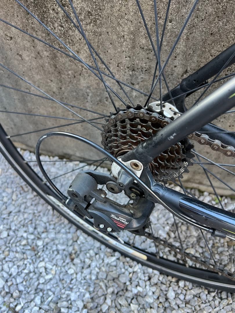 引き取り限定』※東京都 Hasaロードバイク ブラック/イエロー