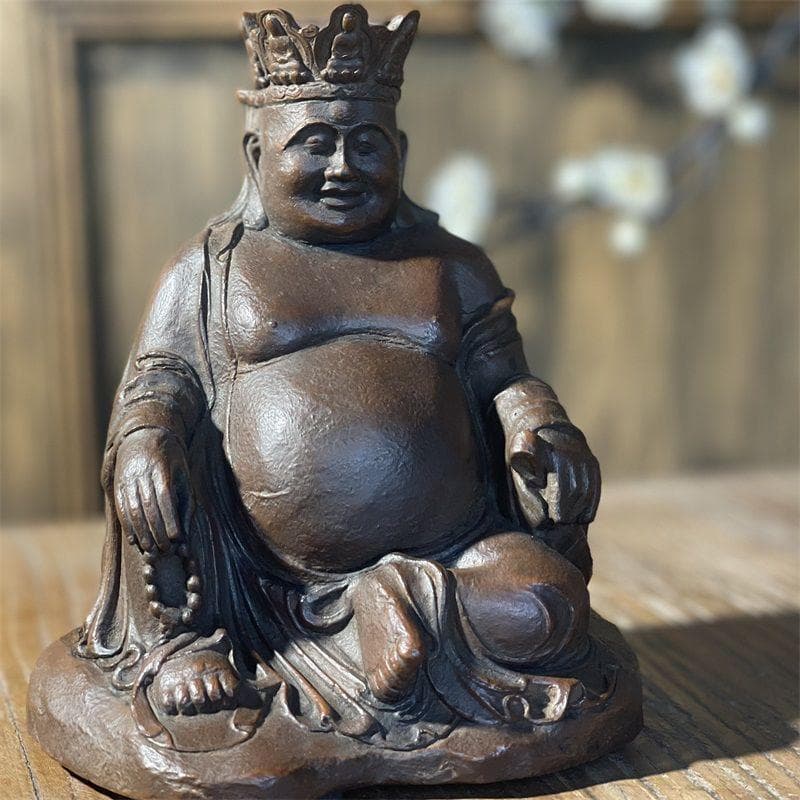 仏教美術 仏像 宝冠自在思惟菩薩像仏堂 家内 供養 銅製 彫刻 置物 開運