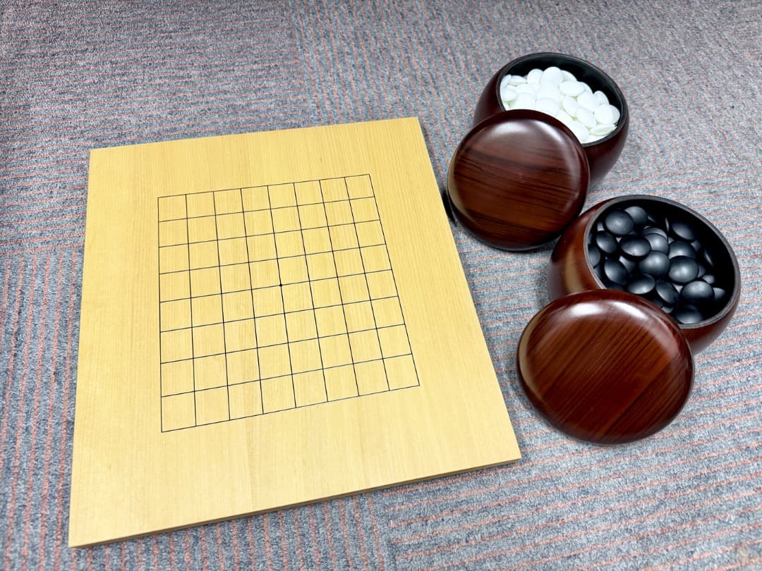 碁笥・碁石・碁盤セット