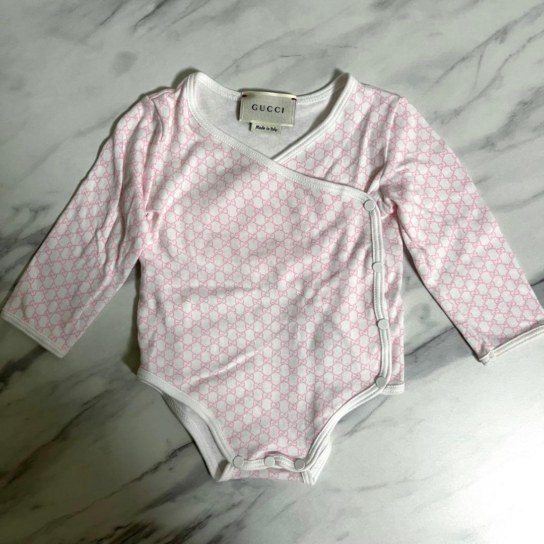 【新品未使用】GUCCI ベビー服 グッチ ギフト3枚セットGG柄