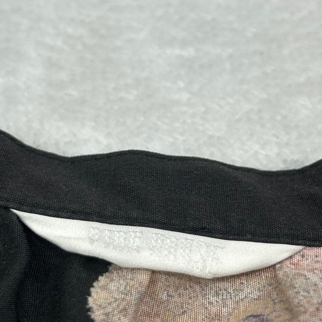 I768 美品 F ピンクハウス ひざ丈スカート ブラック レディース