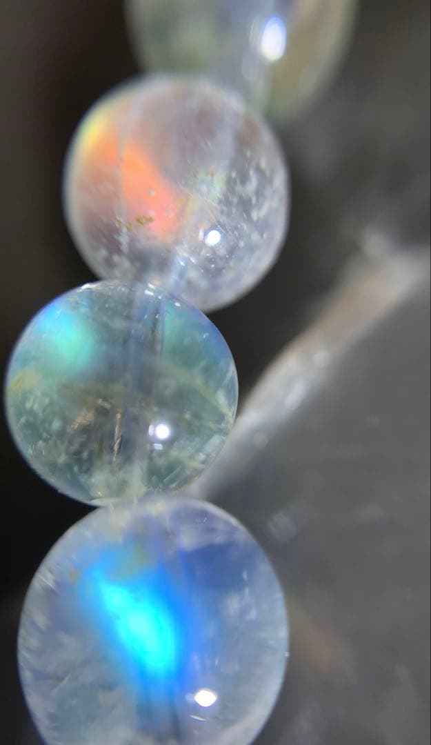 ★純子様★ ホワイトラブラドライト　マダガスカル産 ブレスレット