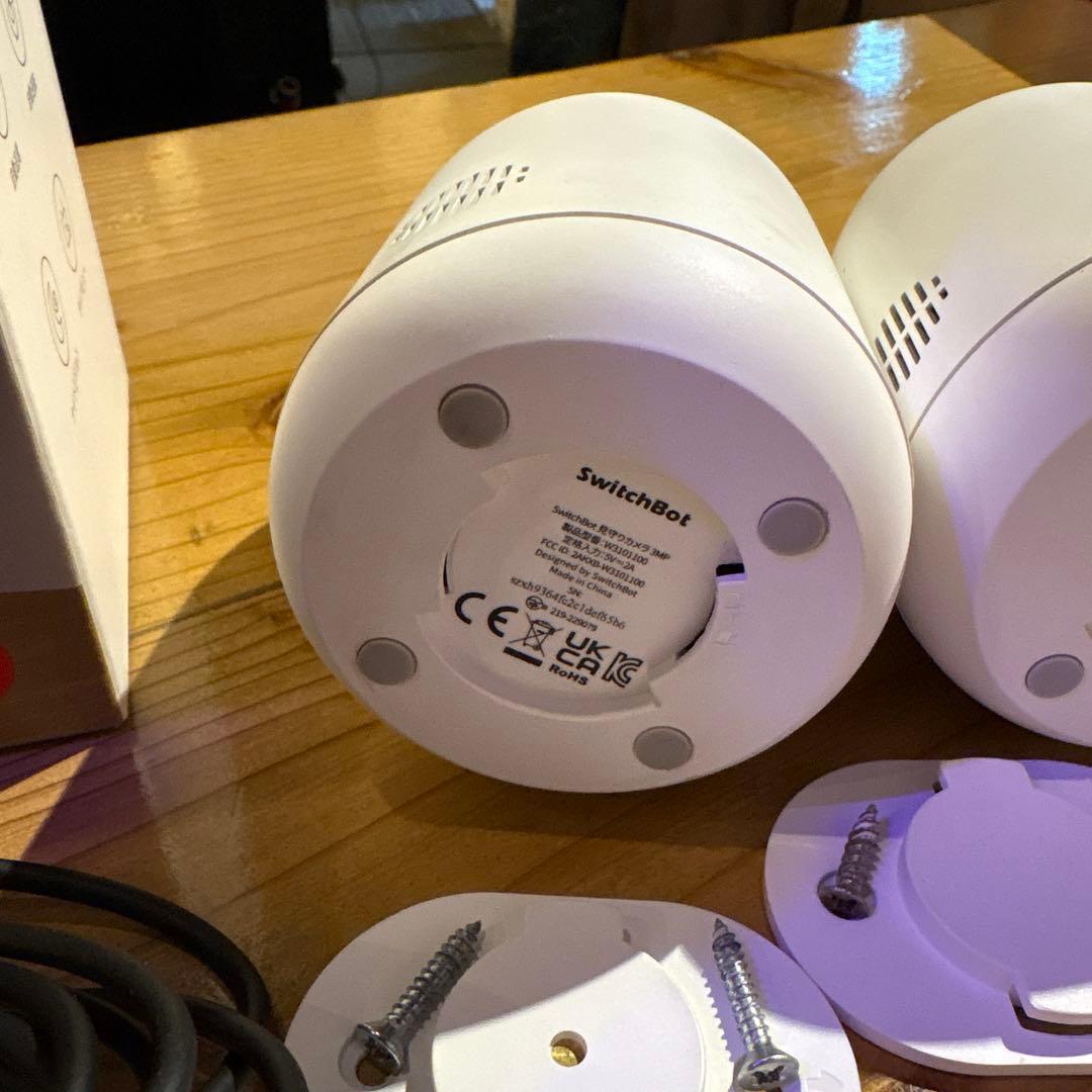 SwitchBot見守りカメラ3台+SDセット3MP 360度防犯カメラ ベビー