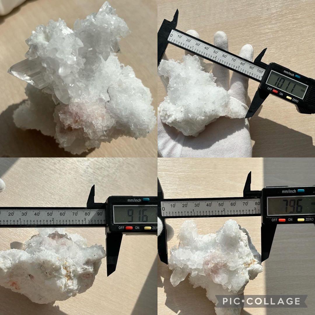 超レア！！ロードクロサイト共生・セレナイトクラスター原石鉱物標本