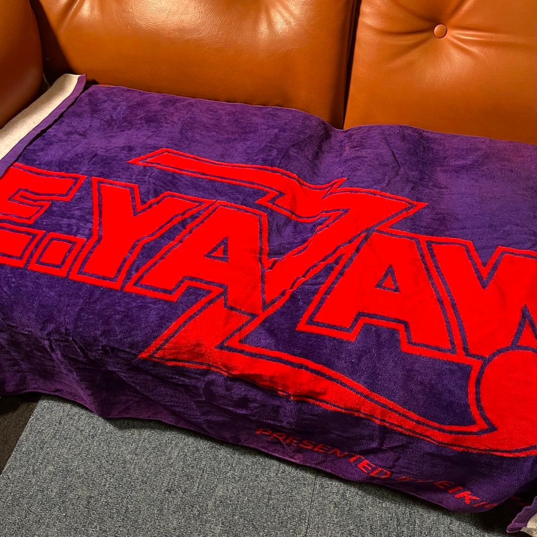 希少 未使用 初期タグ 旧ロゴ 矢沢永吉 スペシャルビーチ タオル 特大