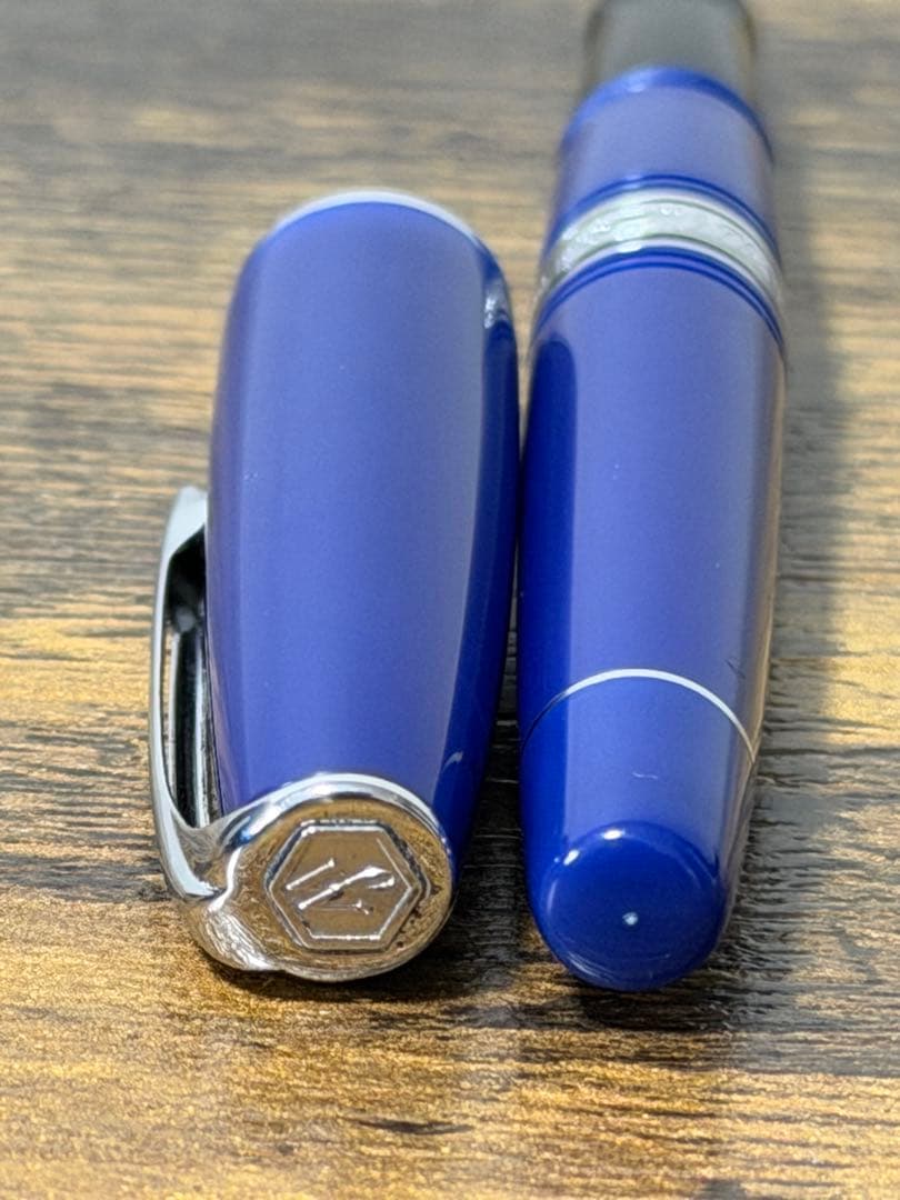 新品未使用　ウォーターマン チャールストン　万年筆 ブルー 18金　細字