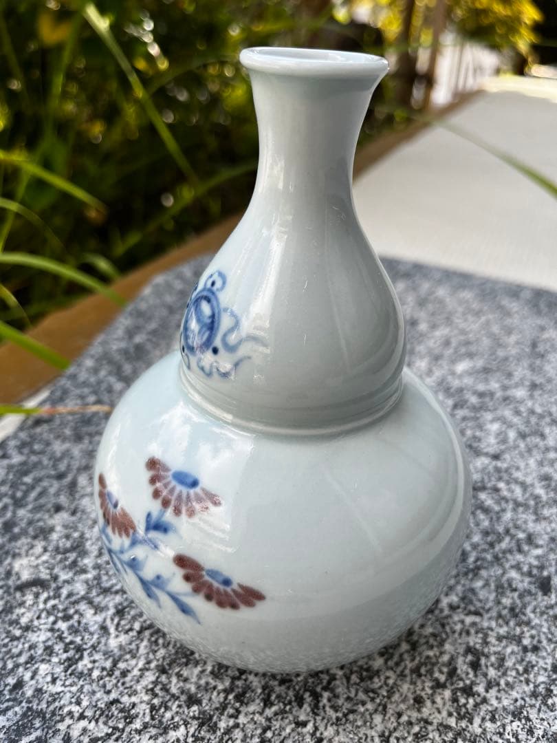 韓国の人間国宝 安藤五作 花瓶 木製台座付 焚川窯 アンティーク 共