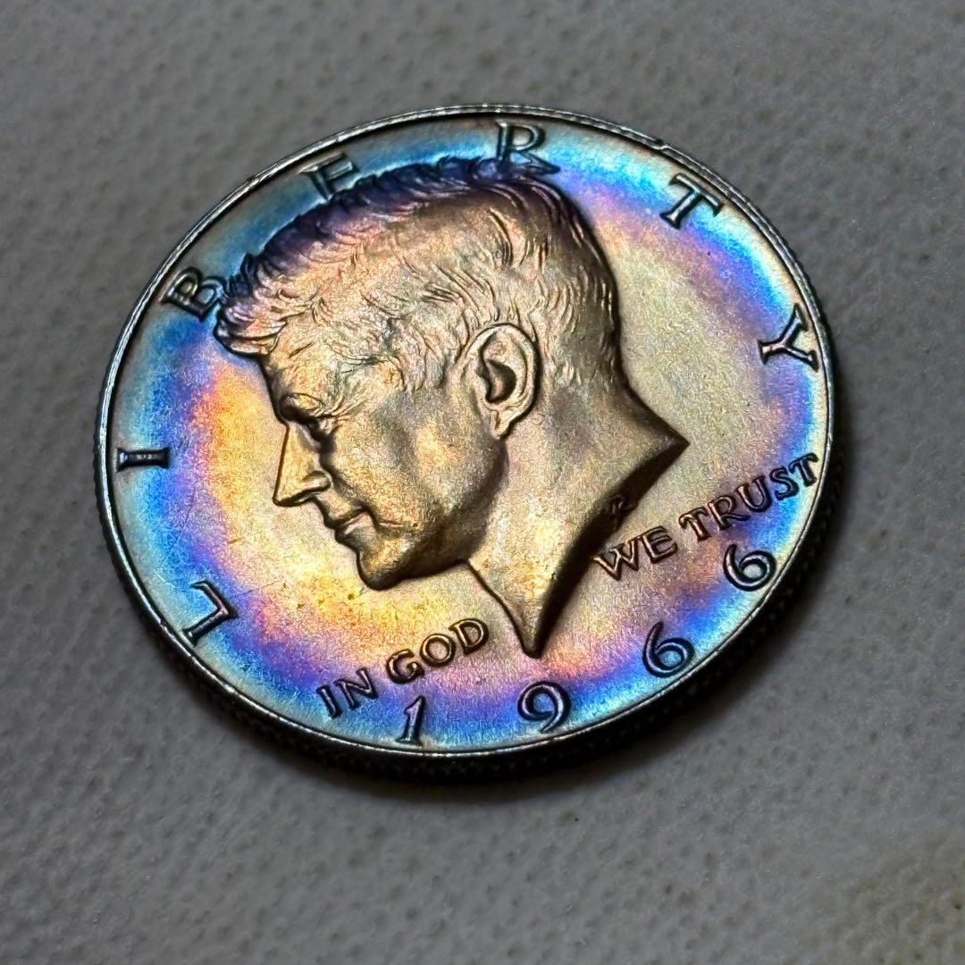 アメリカ　1966年 ケネディ ハーフダラー銀貨