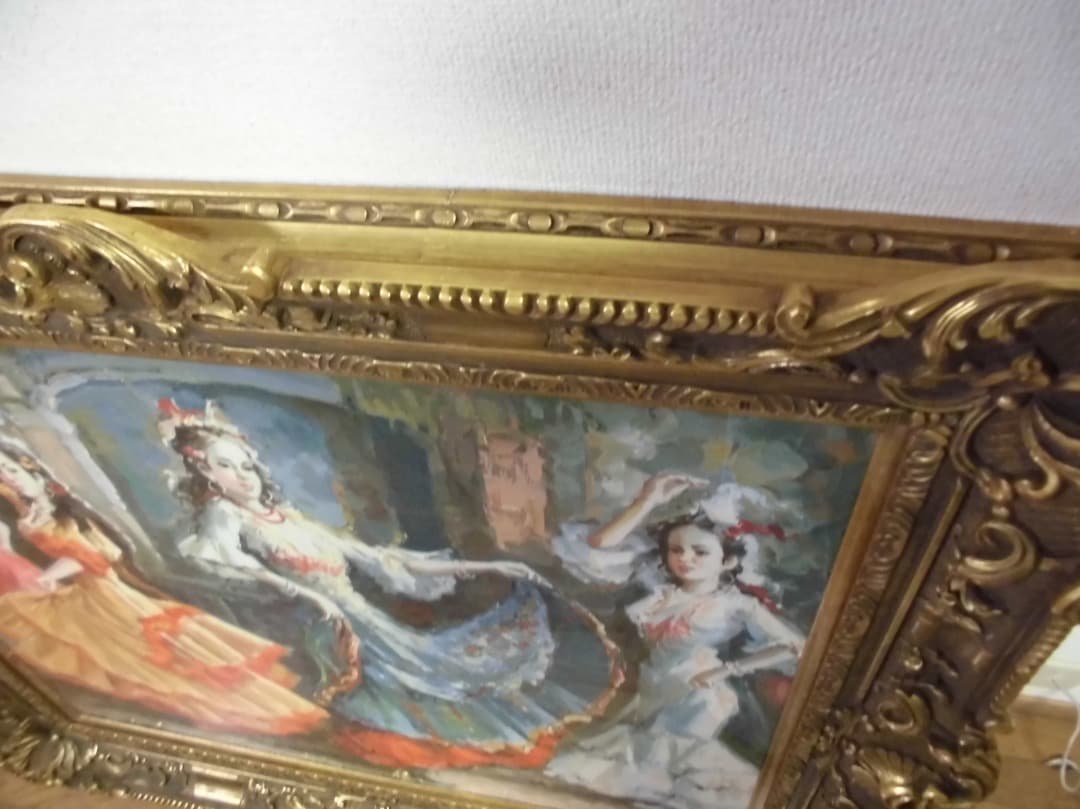 フラメンコ　豪華な大型額縁　F30号　サイズ　＜引き取り限定＞