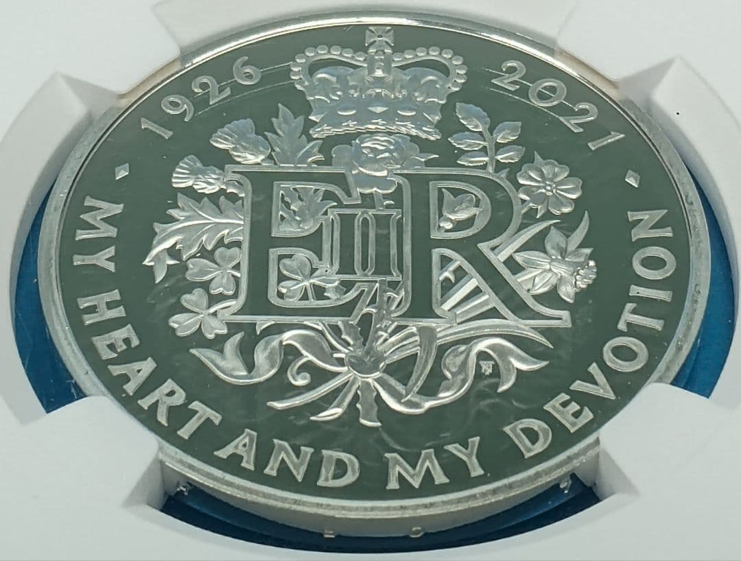 2021 イギリス エリザベス女王生誕95周年 £2 銀貨 NGC PF70UC 2021