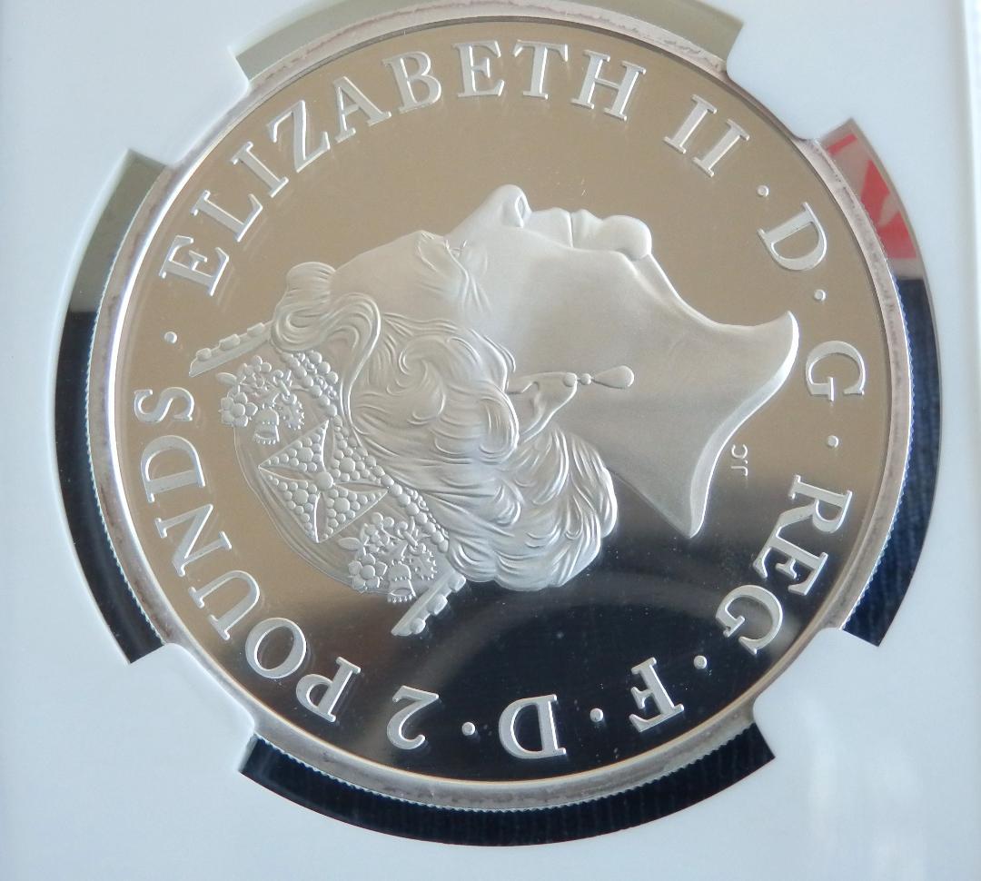 Yahoo!オークション -「イギリス ブリタニア 2ポンド銀貨」(硬貨