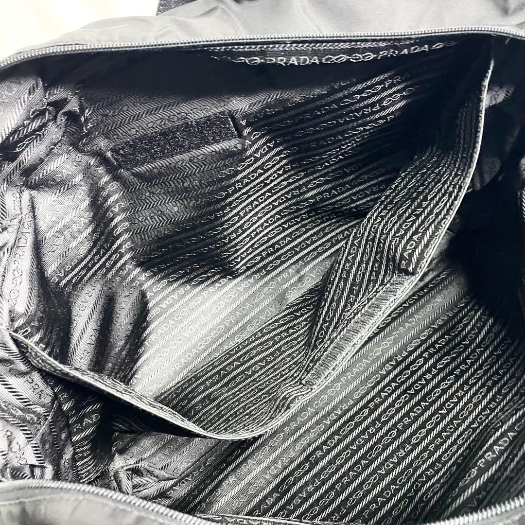 プラダ 2way ボストンバッグ 三角ロゴ ナイロン ブラック 大容量 多機能