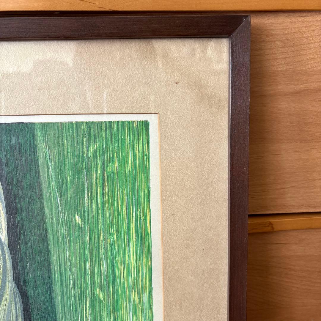 池田修三】1973年 額約 630×476mm 76/150木版画 とりかご - メルカリ