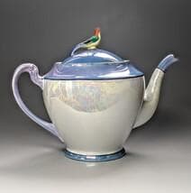 オールドノリタケ アールデコ期大銘品 シリルシー鳥フィギュリン摘ティーポット