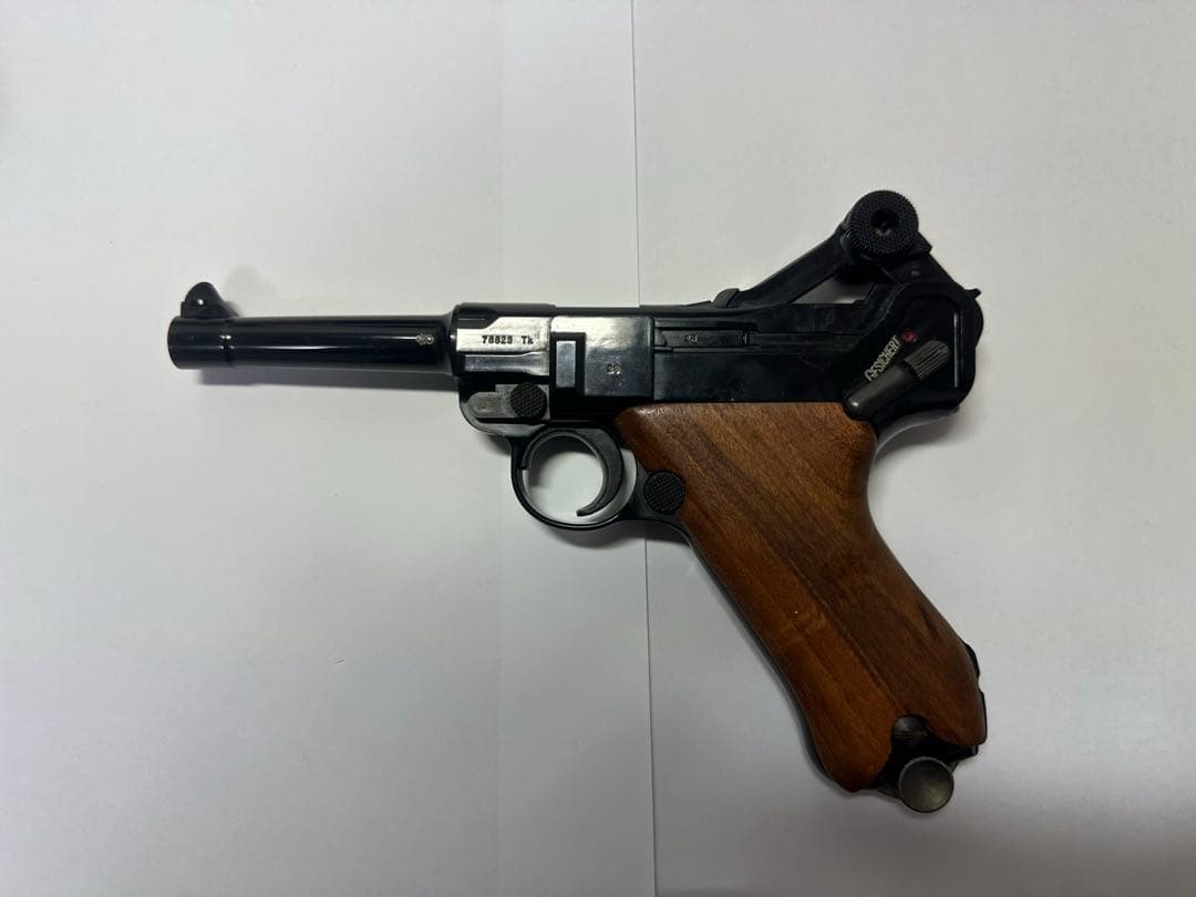 MGC ルガーP08 木製グリップ　モデルガン　箱付き　1980年代　ロゴ刻印