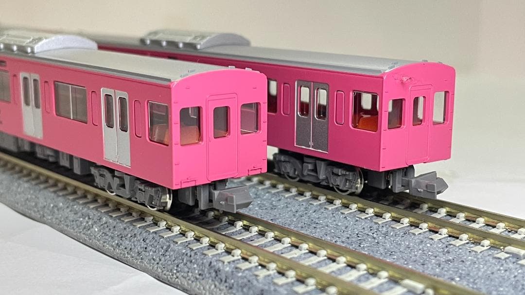 GM ★ 西武9000系（9101編成・ピンク）増結中間車　6両（動力無し）