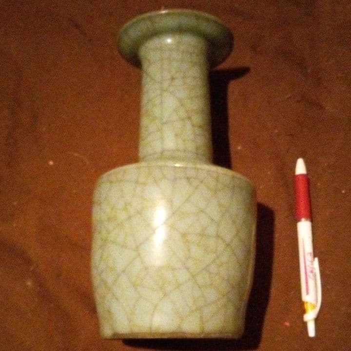 中国陶磁器　南宗官窯　長頸壺 中国陶磁器 南宗官窯 長頸壺 中国陶磁器 南宗官窯 長頸壺