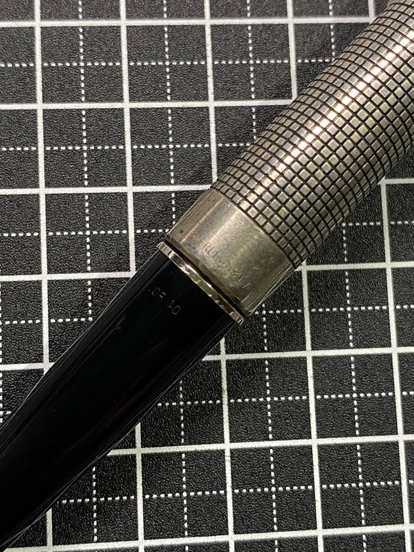 PILOT Elite Stearling-Silver 格子柄FP 字幅EF