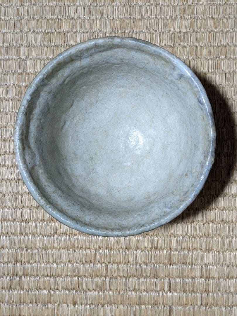 ♢茶道具 抹茶盌 竹節高台 唐津 益子焼？アンティーク 骨董品 コレクション