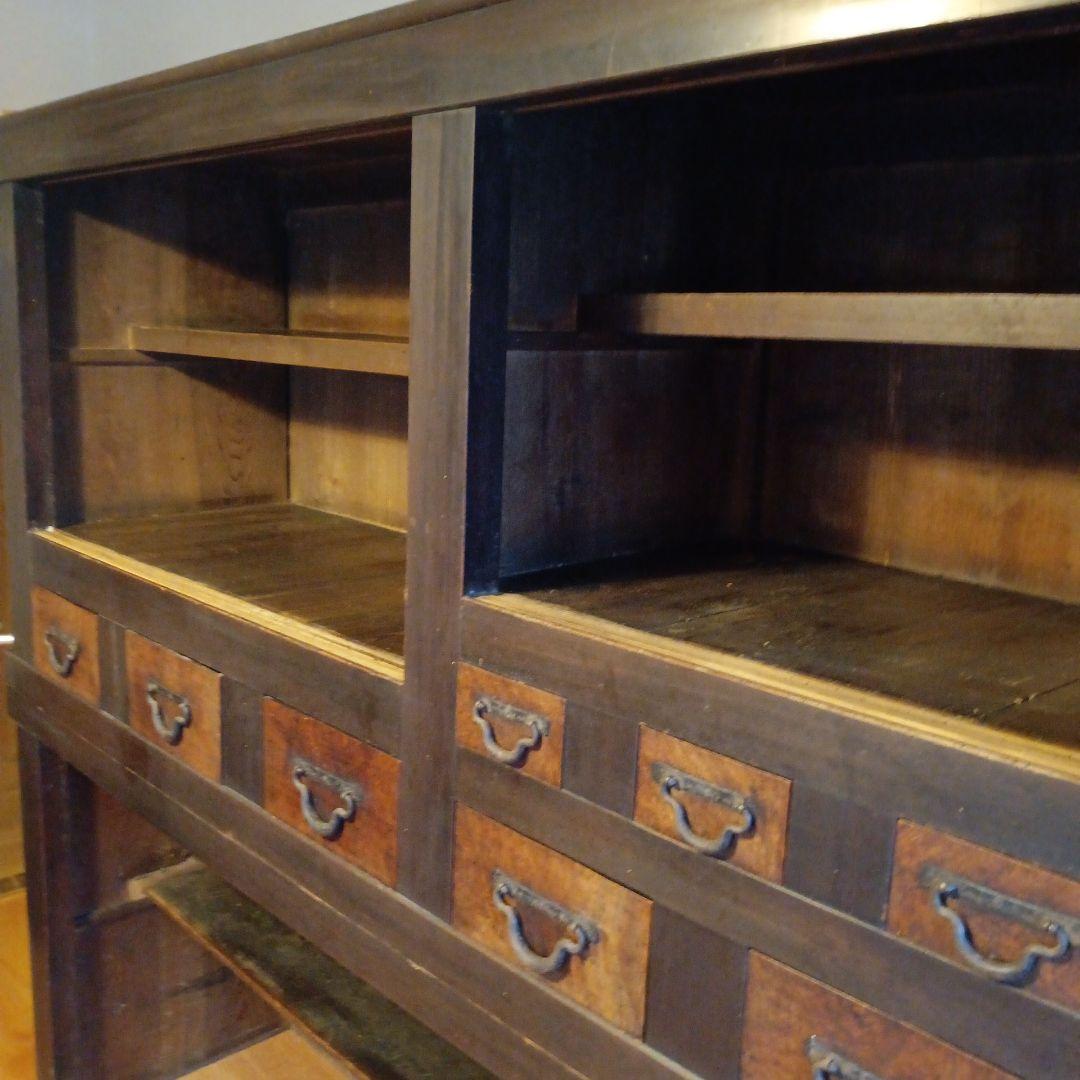 六尺近江水屋 箪笥 和箪笥 キャビネット みずや 古家具 アンティーク 木製