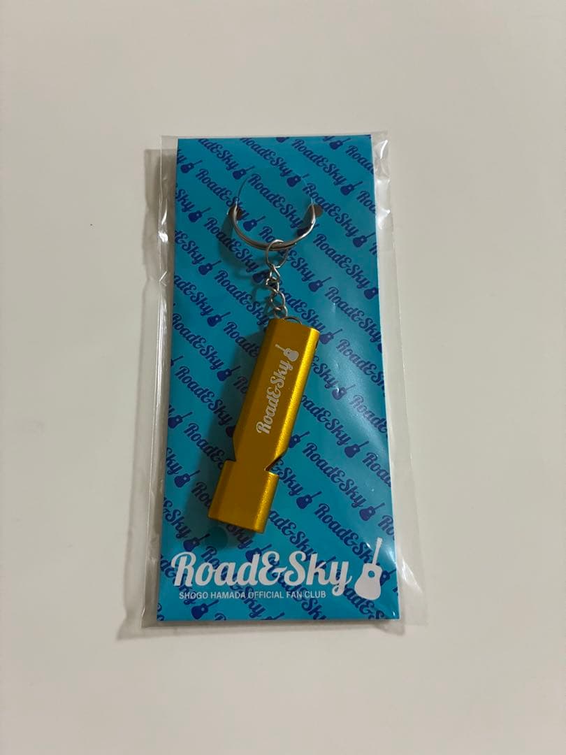 浜田省吾 Road&Sky 限定グッズ ホイッスルキーホルダー ゴールド
