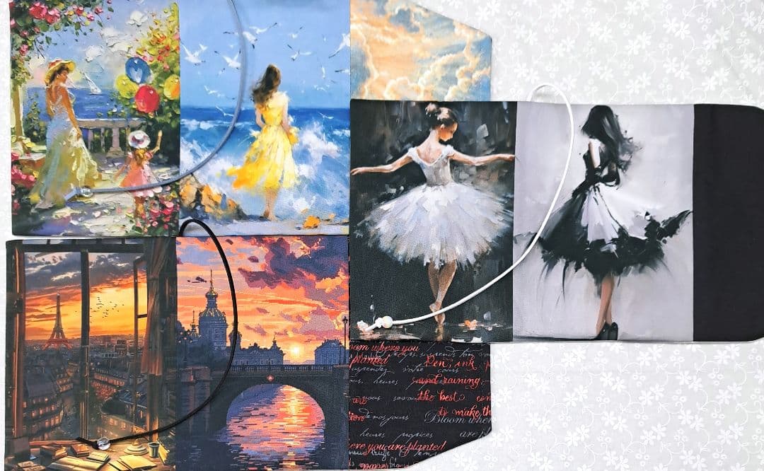 ねこのこ★プロフ必読★②ブックカバー、ポーチ