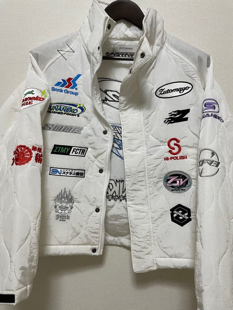 ずっと真夜中でいいのに。SNNK スポンサー キルト ジャケット(白)