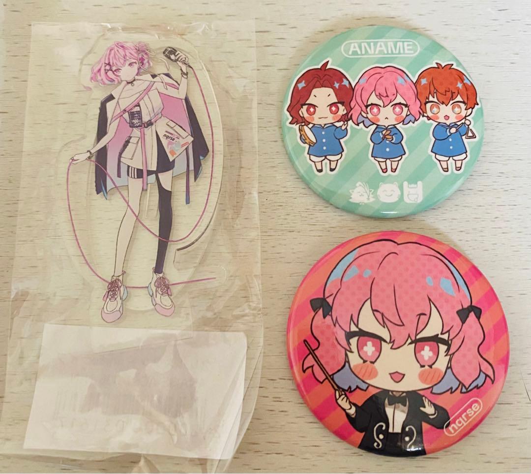 nqrse あらなるめい アクスタ 缶バッジ あなめくじ あらき めいちゃん