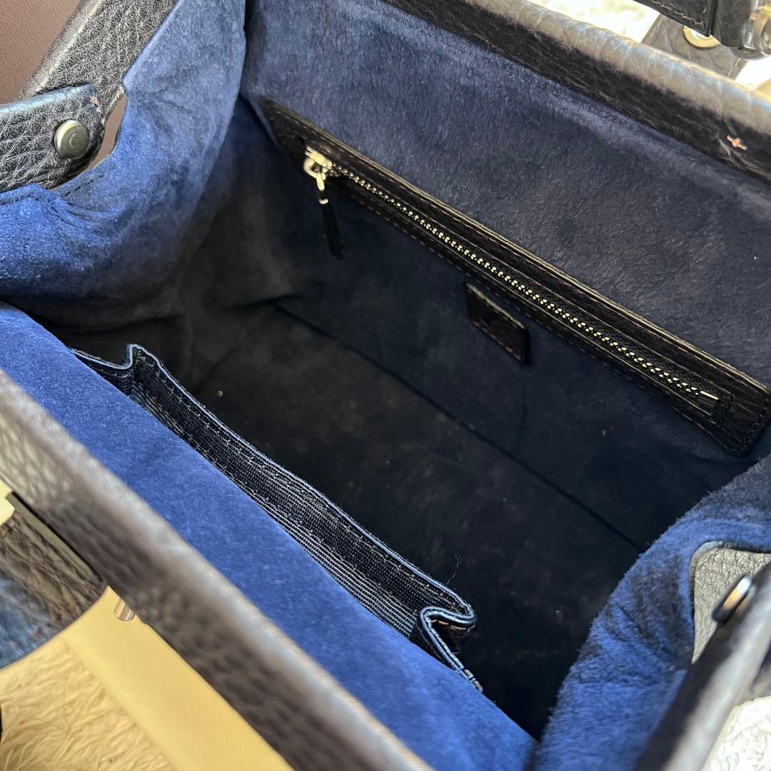 土屋鞄　2020限定　ミッドナイトブルー　ポストミニショルダー　美品