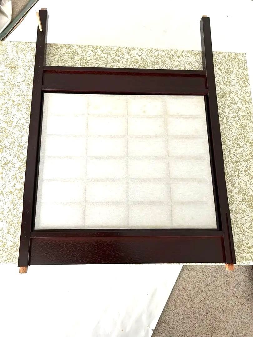 新品 茶道具吉野 組み立て式 8片 木製茶道具 格子状パネル付き - 工芸