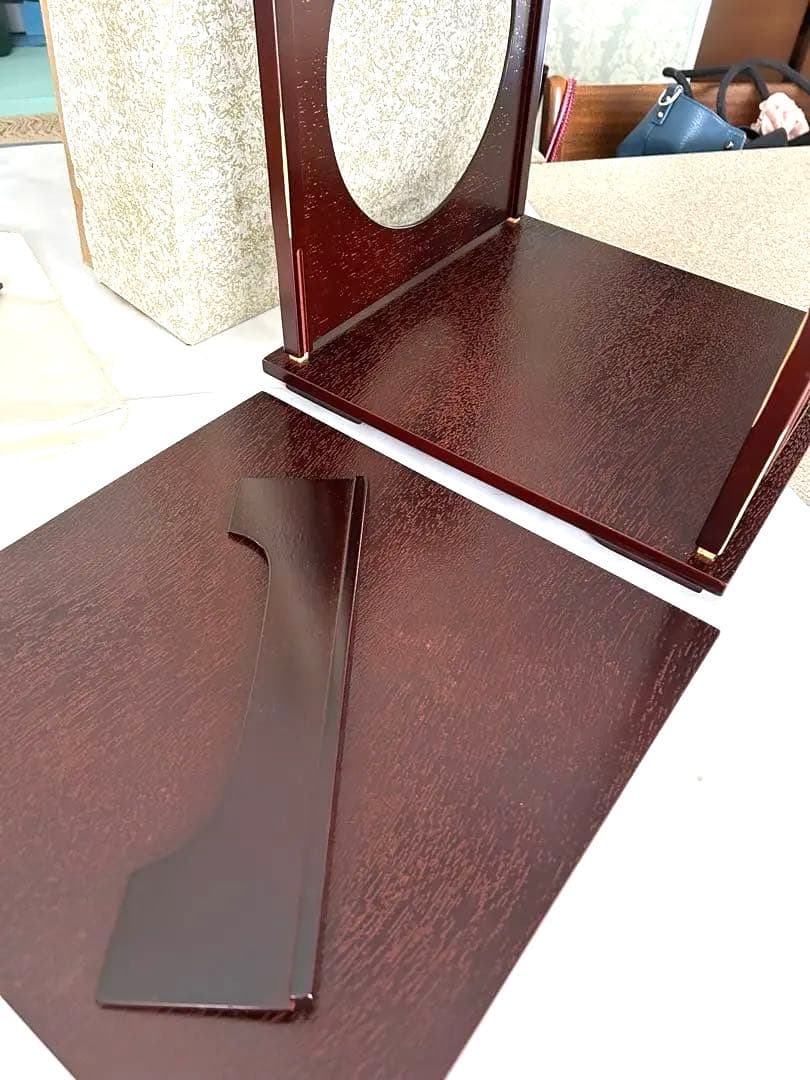 新品 茶道具吉野 組み立て式 8片 木製茶道具 格子状パネル付き - 工芸