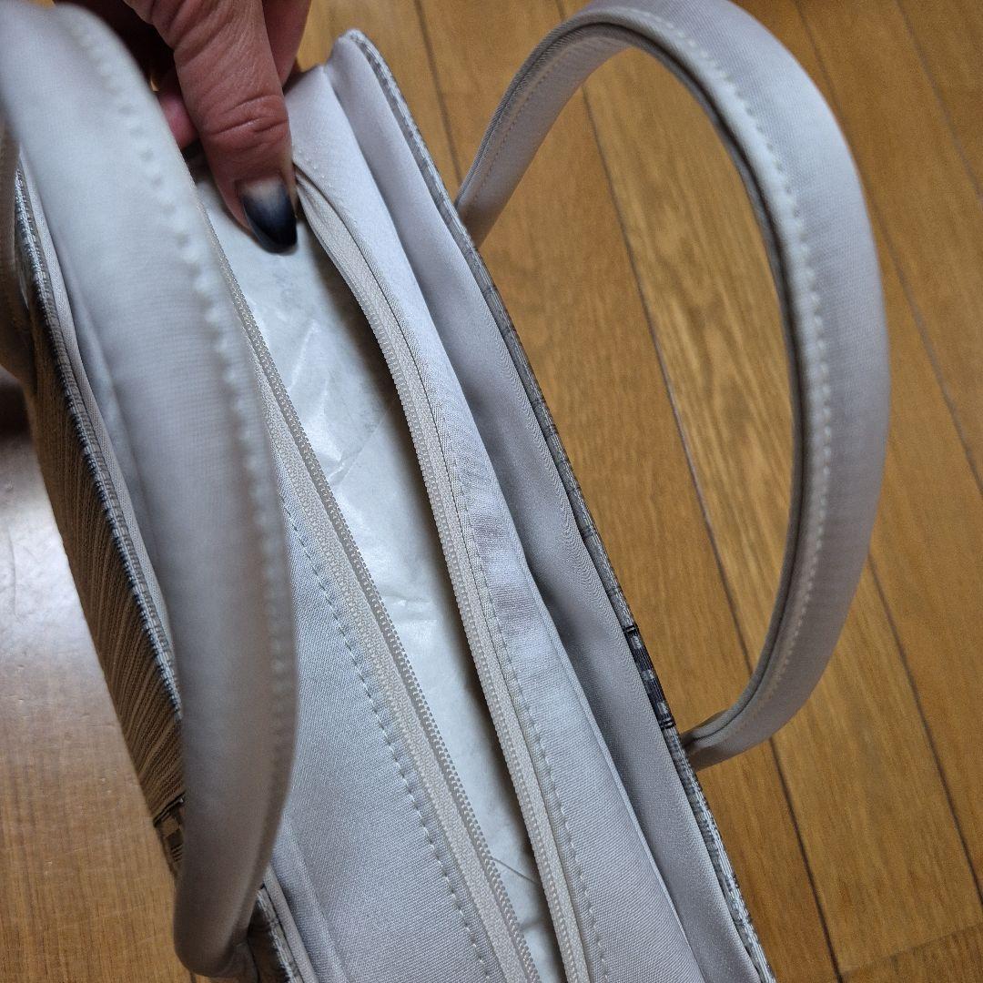 呉服店購入 和装用バッグ 利休バッグシルバー