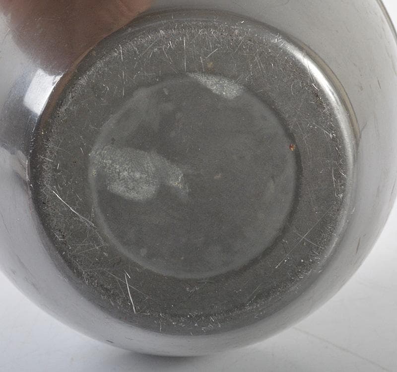 煎茶道具　古錫　茶壷　茶心壷　約696ｇ　MR4773