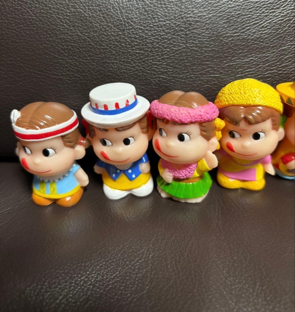 レトロ 不二家 ペコちゃん ポコちゃん ソフビ 人形 10体 - メルカリ
