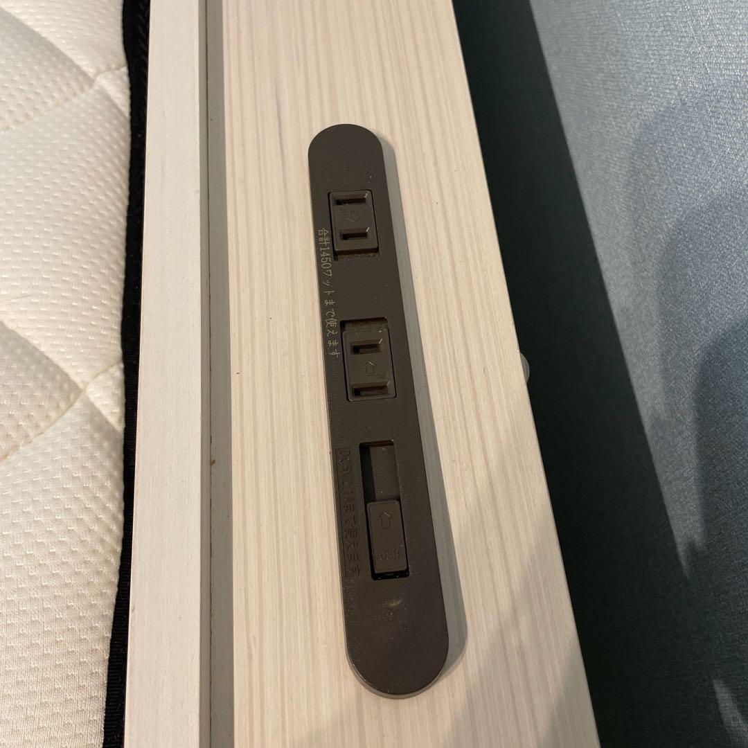 [専用]Simple Style シングルベッドフレームUSBポート付きベッド