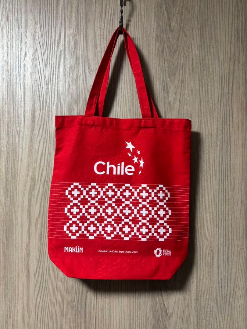 非売品 チリパビリオン 大阪関西万博 トートバッグ 赤 ノベルティ