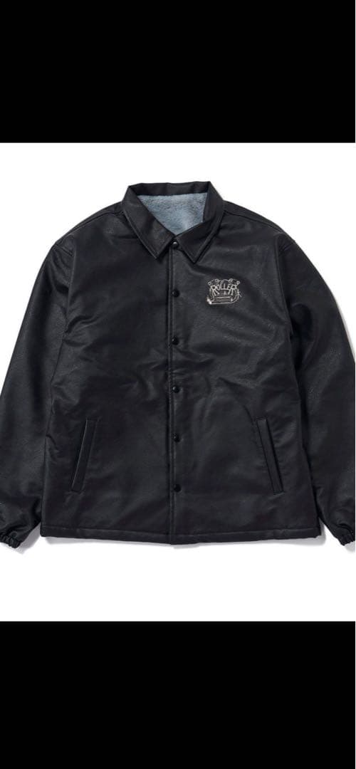 完売品 ROLLER FAKE LEATHER COACH JACKET