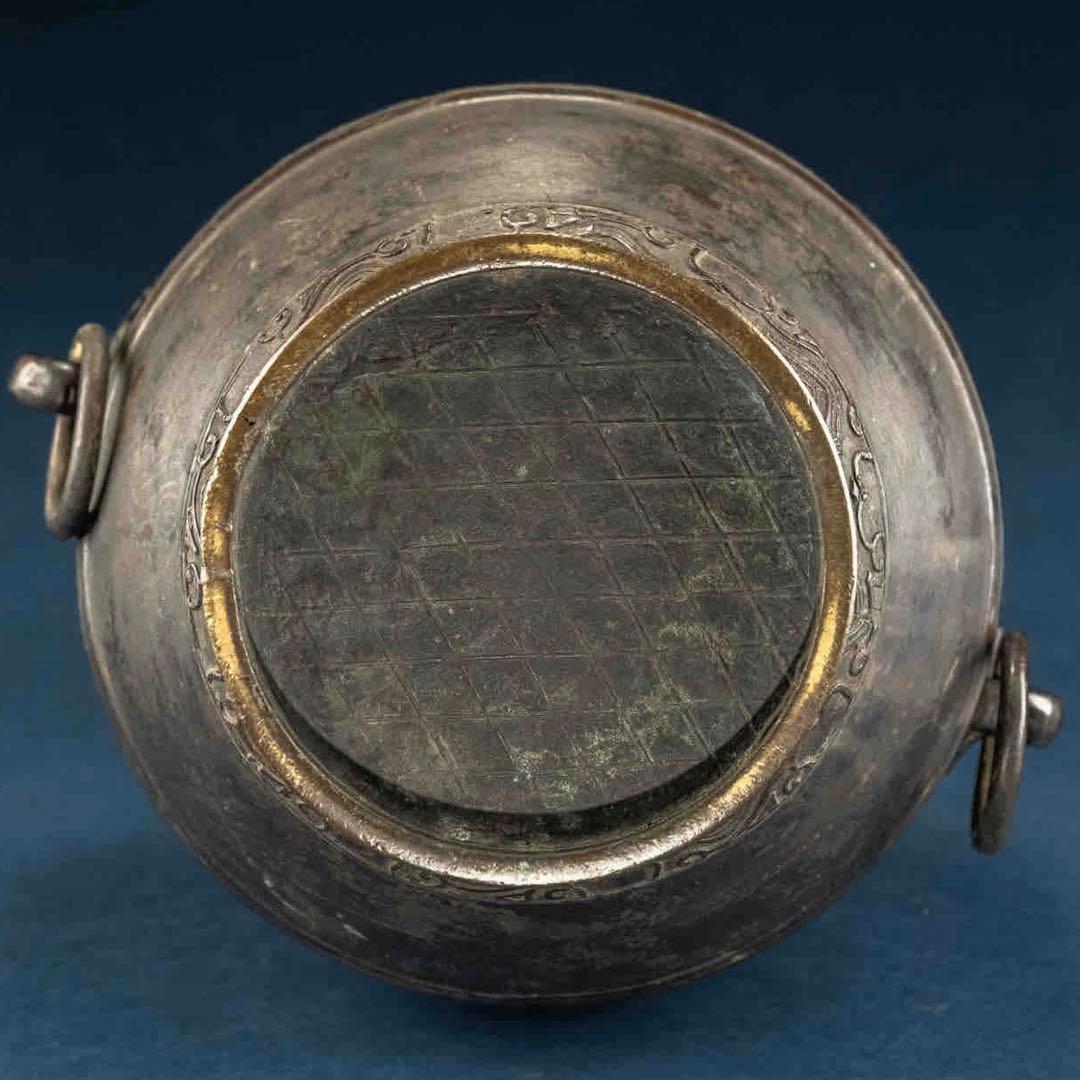 中国古美術 壺 花瓶 古銅製 アンティーク 骨董品