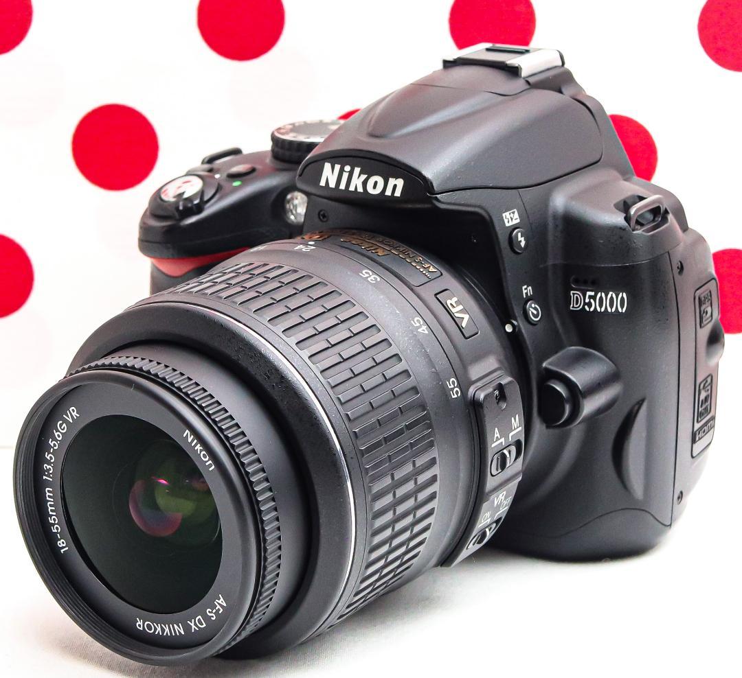 動画撮影・自撮り可❤ニコン Nikon D5000❤スマホ転送OK❤手振れ補正