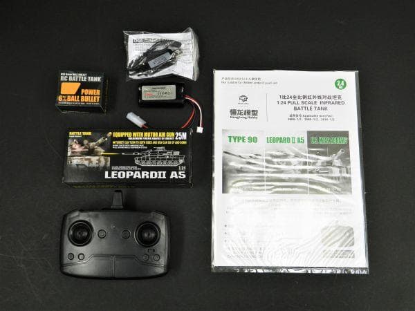 技術基準適合証明済 Henglong 1/24 ドイツ レオパルト2 A5