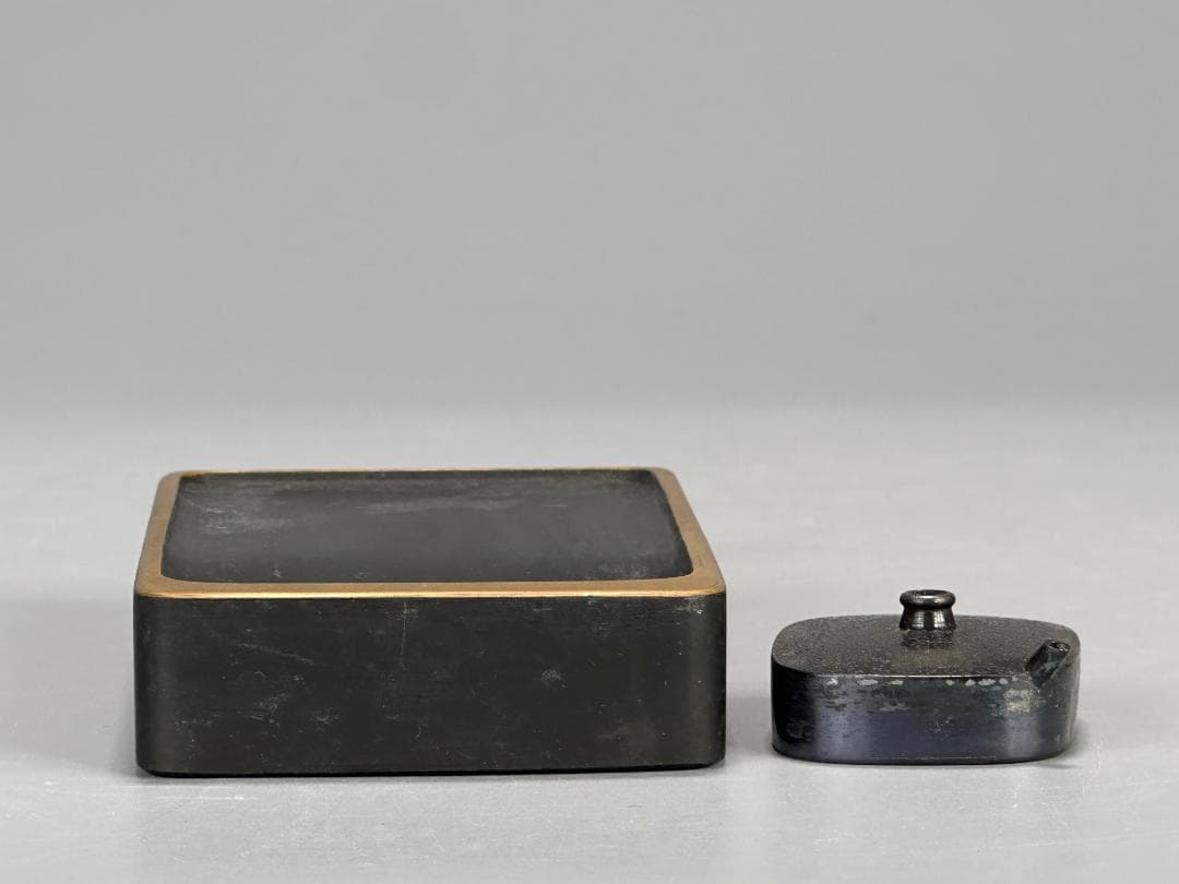 書道具　文房具　硯箱　東雲作　螺鈿　水滴　硯